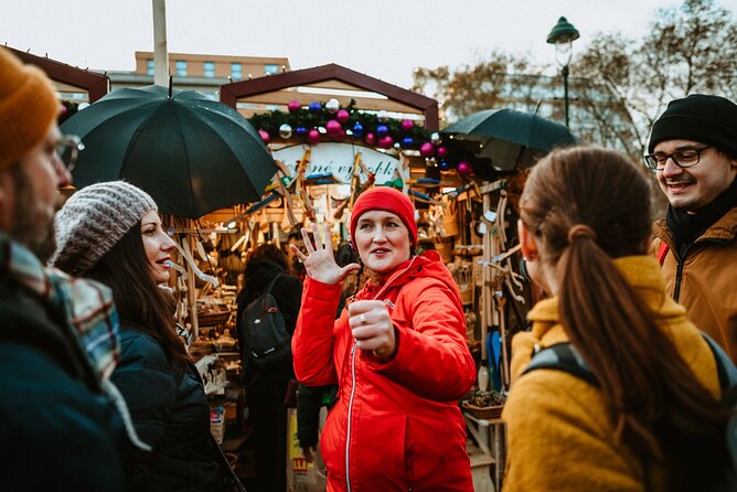 Tour 3 Magical Prague Markets with Locals, Christmas Goodies incl - Náměstí Míru shows the local side of Christmas