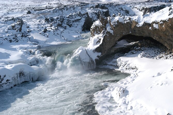 Winter Combo Godafoss Christmas House and The Forest Lagoon - Forest Lagoon closes the day warmly